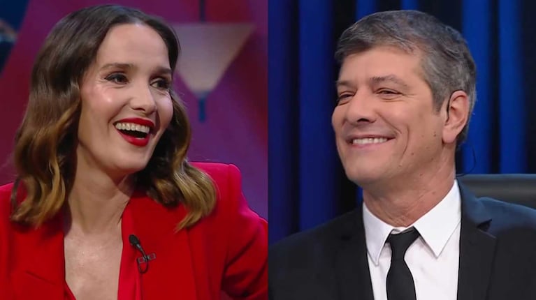 Natalia Oreiro y Mario Pergolini (Fotos: capturas eltrece)