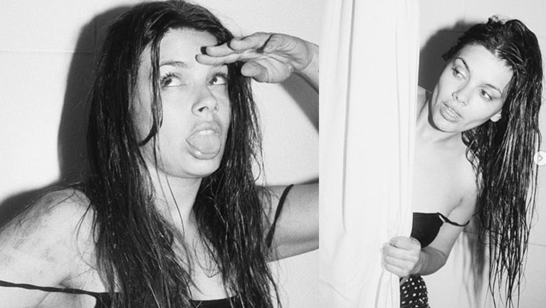 Natalie Pérez compartió su sesión de fotos desde desde la ducha y reconoció.