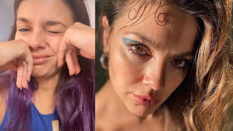Natalie Pérez sorprendió con un cambio de look: se tiñó el cabello de un color fantasía.