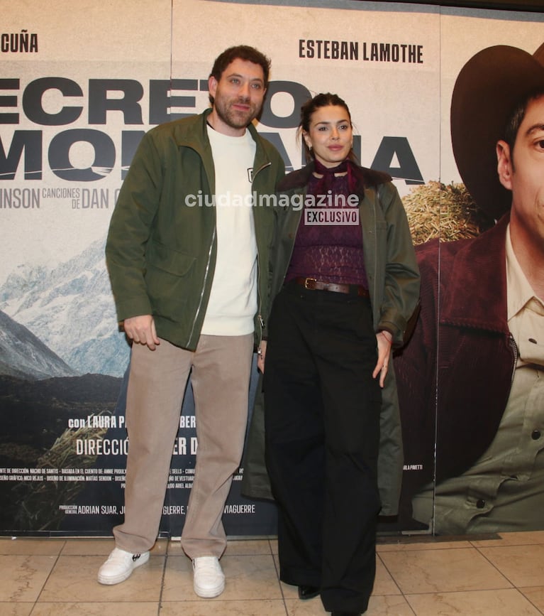 Natalie Pérez y Tomás Rottemberg en el estreno de Secreto en la Montaña (Foto: Movilpress).