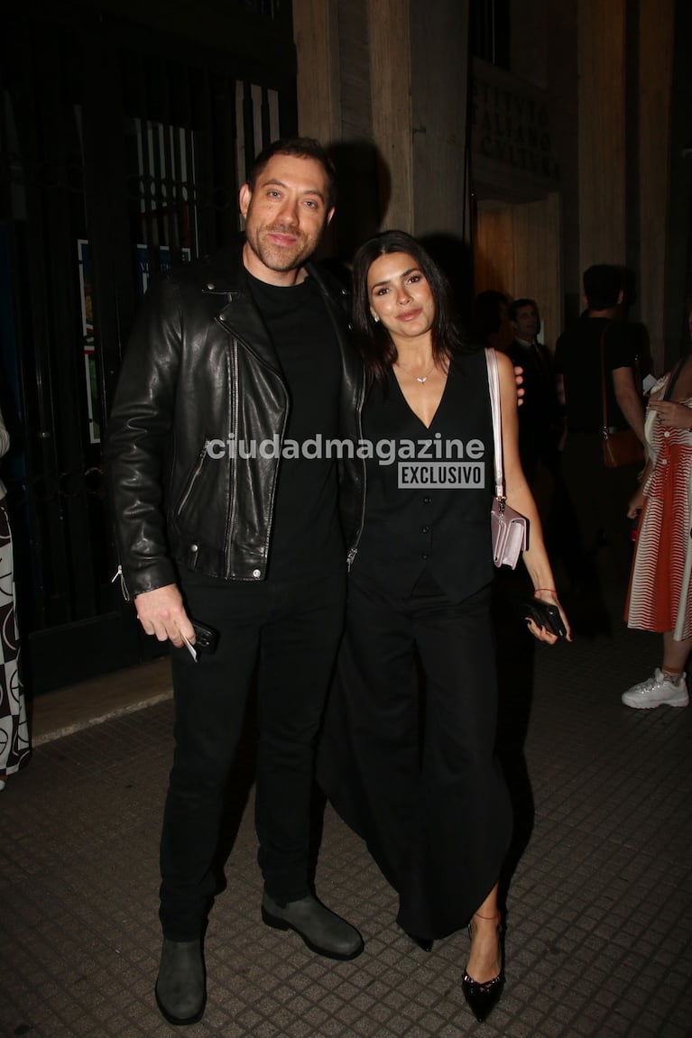 Natalie Pérez y Tomás Rottemberg en los Premios Hugo (Foto: Movilpress).