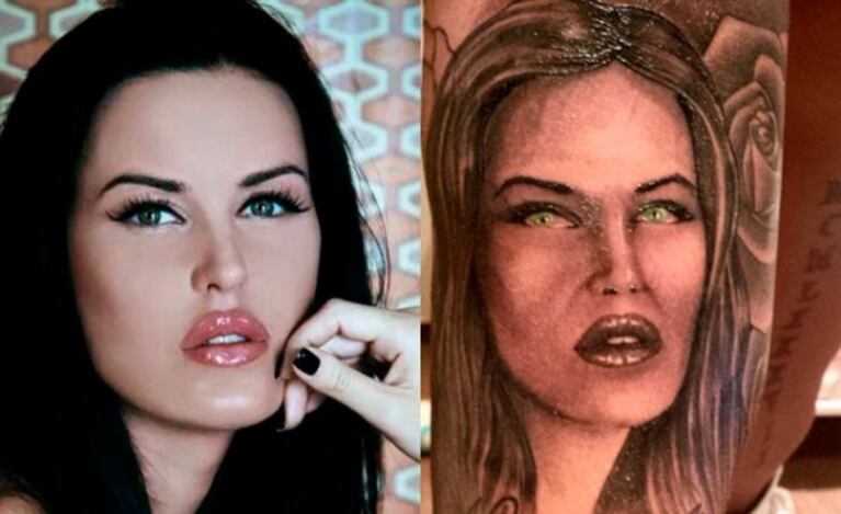 Natalie Weber contó que Mauro Zárate se tatuó su cara en el brazo y tuvo que taparlo: "Yo había quedado diabólica"