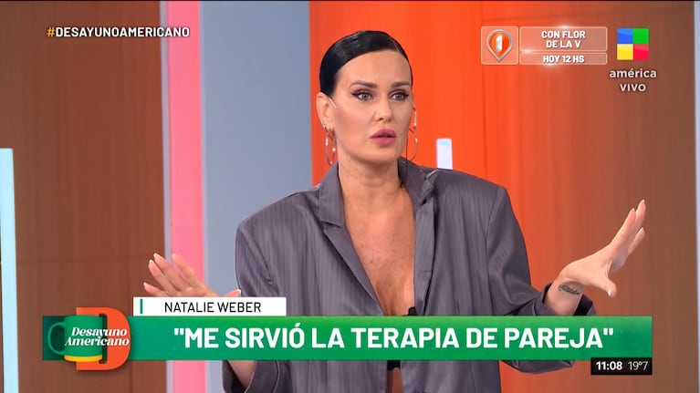 Natalie Weber habló a fondo de las explosivas sesiones de terapia que hizo con Zárate para salvar la pareja