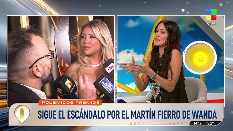 Natalie Weber habló de Wanda Nara (Foto: captura de América).