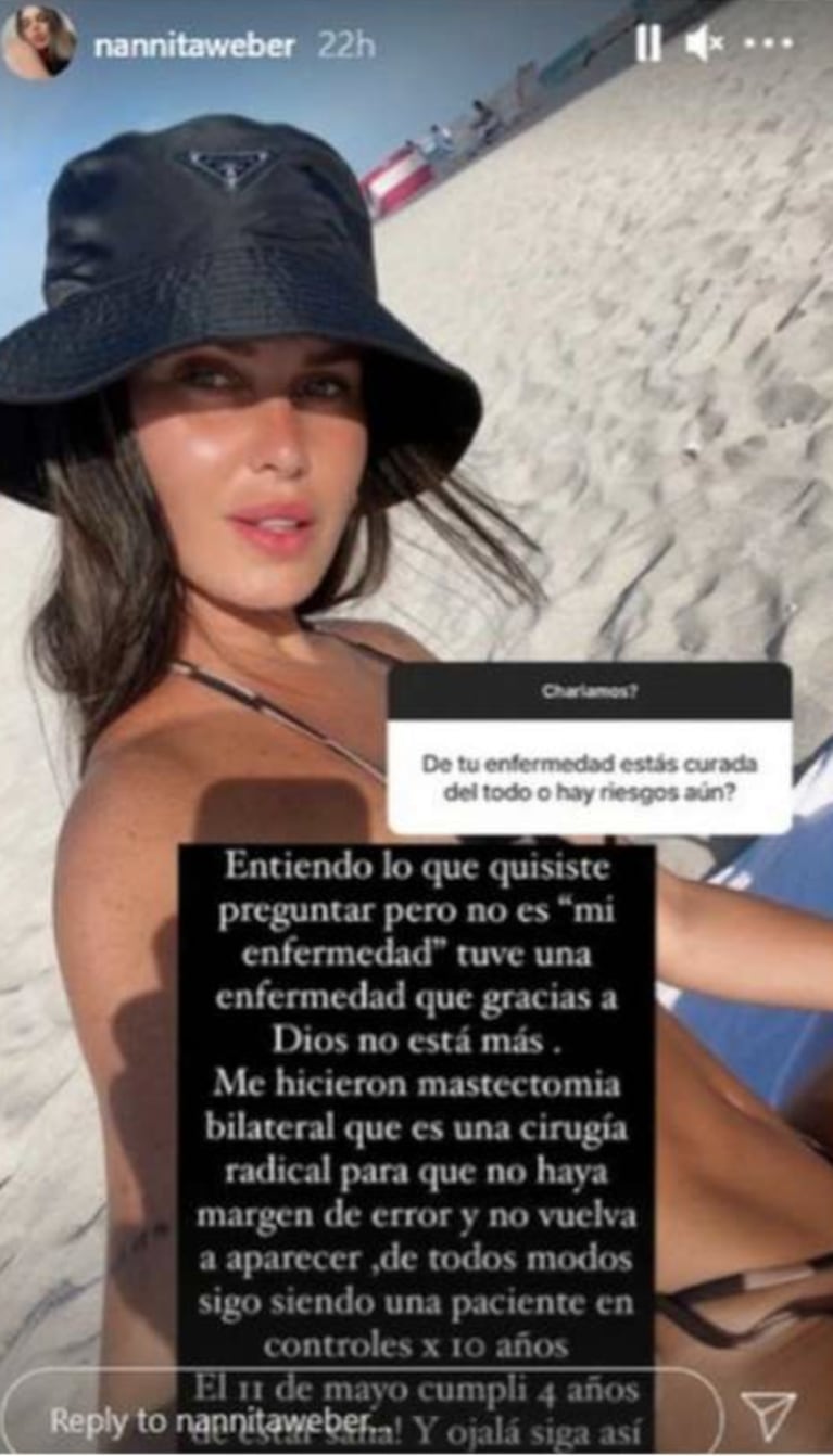 Natalie Weber mostró fotos de las cicatrices que le quedaron tras su mastectomía: "No me avergüenzan"