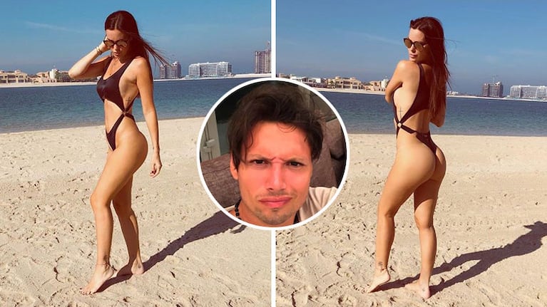 Natalie Weber posteó dos fotos infartantes y Mauro Zárate le hizo un polémico reto. (Foto: Instagram)