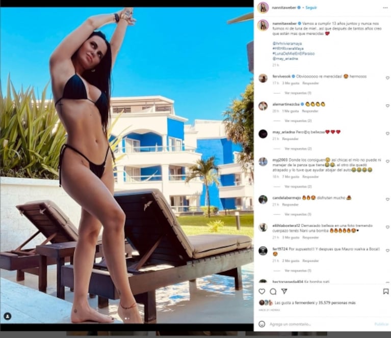 Natalie Weber y Mauro Zárate concretaron un proyecto postergado por 13 años