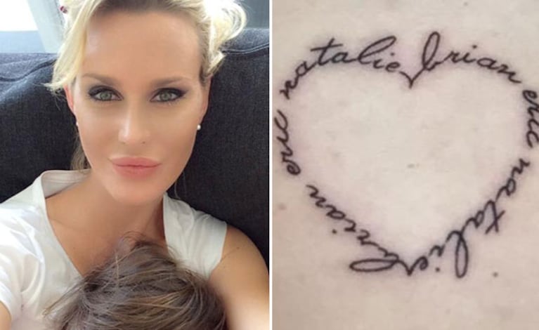 Natalie Weber y un tatuaje muy especial junto a sus hermanos. (Foto: Web)