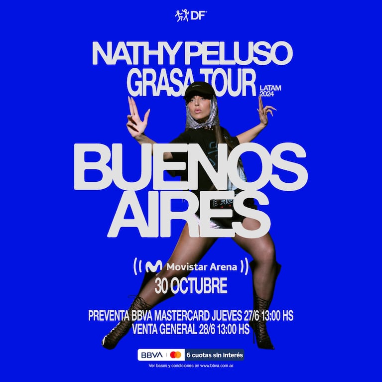 Nathy Peluso se presenta en Movistar Arena el 30 de octubre de 2024.