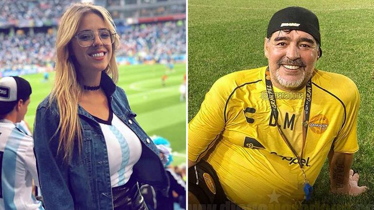 Nati Jota notó un dato curioso sobre el cumpleaños de Maradona. (Foto: Instagram)