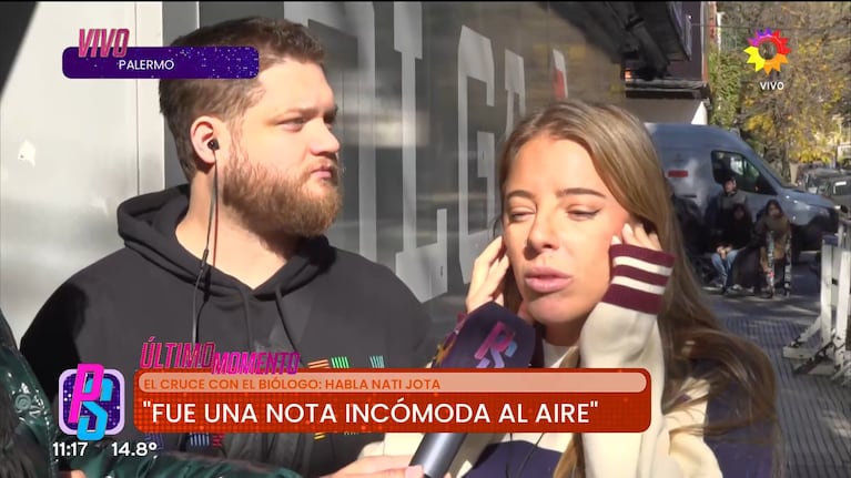 Nati Jota y Tomás Kirzner hablaron de la incómoda entrevista al biólogo Estanislao Bachrach en Olga (Foto: captura de eltrece)