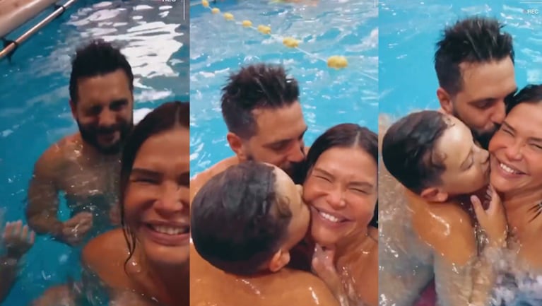 Nazarena compartió un divertido clip con su familia.