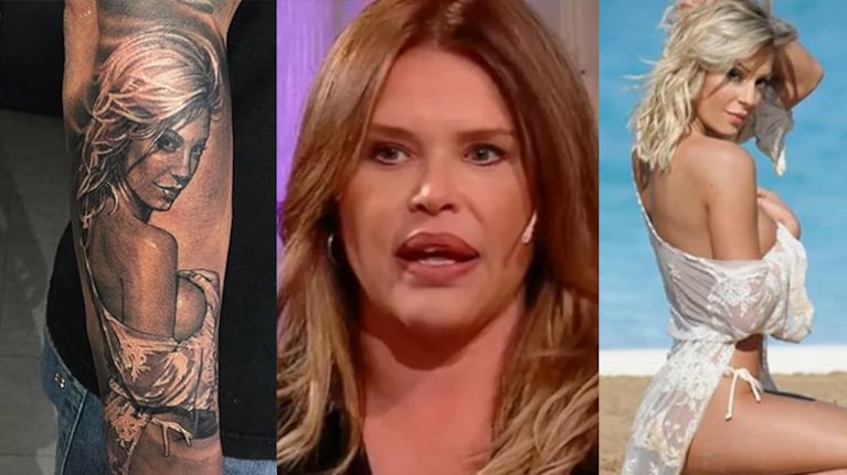Nazarena se refirió al llamativo tatuaje de su ex.
