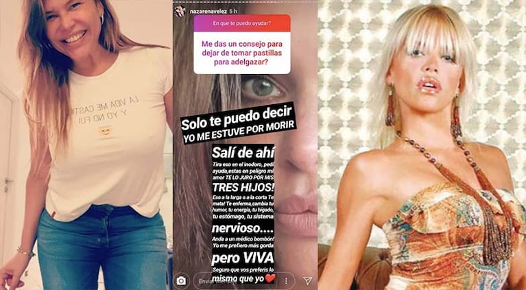 Nazarena tomaba entre 10 y 20 pastillas para adelgazar por día.