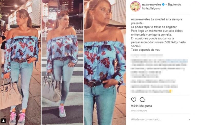 Nazarena Vélez blanqueó nuevo novio en San Valentín...¡y 24 horas después se separó!: fuerte posteo 