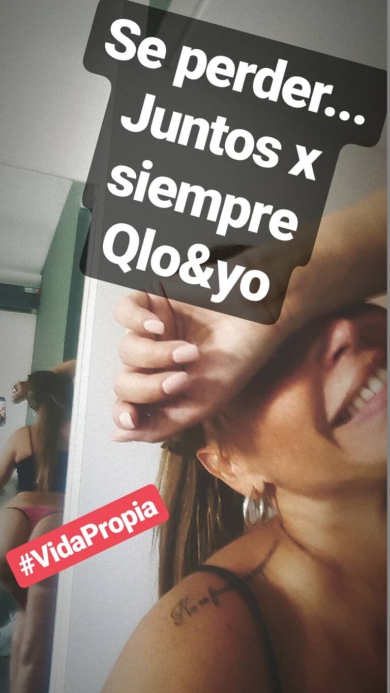 Nazarena Vélez bromeó sobre sus mega curvas: "¡No pensás abandonarme nunca culote XXL!"
