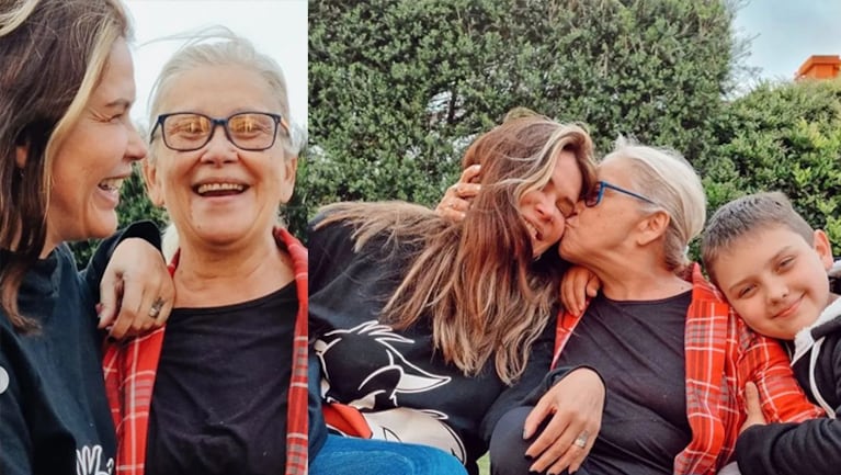Nazarena Vélez compartió amorosas fotos con su mamá a las que coronó con un tierno mensaje:.