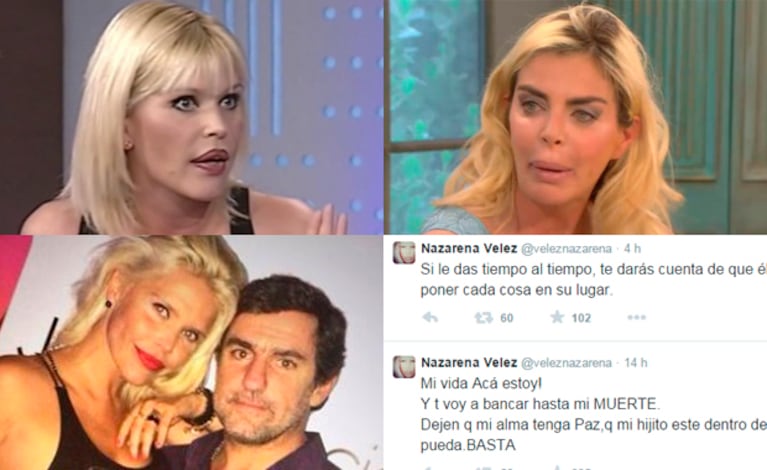 Nazarena Vélez, dolida por las declaraciones de Mancini (Fotos: Web). 