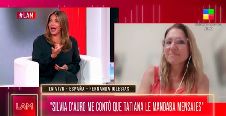 Nazarena Vélez, impactada con el mensaje que Tatiana Schapiro le habría enviado a Silvia D'Auro: "Qué fuerte"