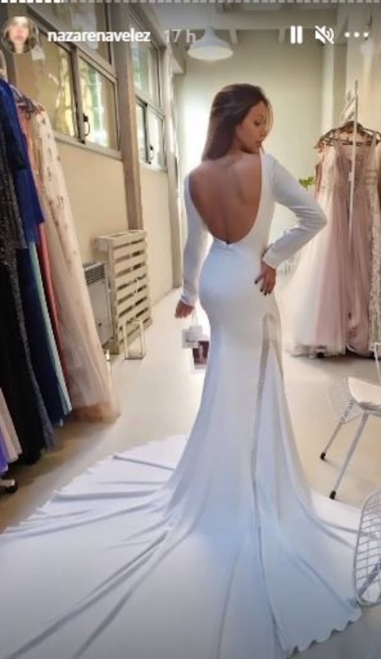 Nazarena Vélez mostró a Barbie luciendo un increíble vestido de novia y ella aclaró: "No es el que elegí"  