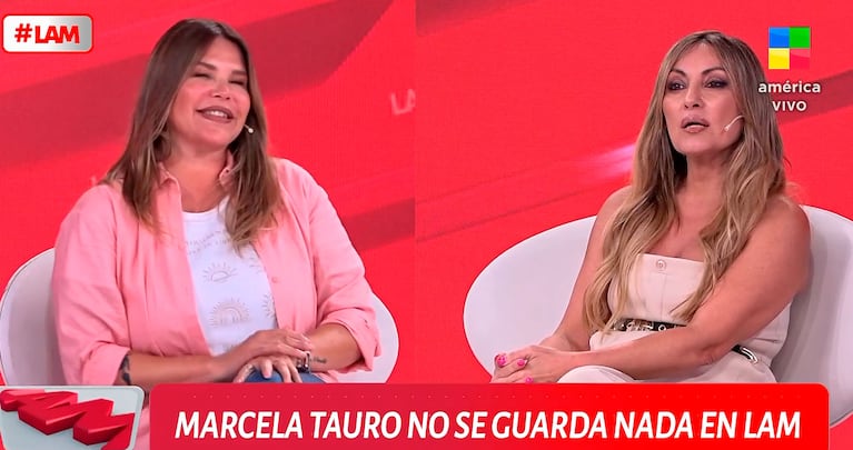 Nazarena Vélez y Marcela Tauro se cruzaron en vivo (LAM, América)