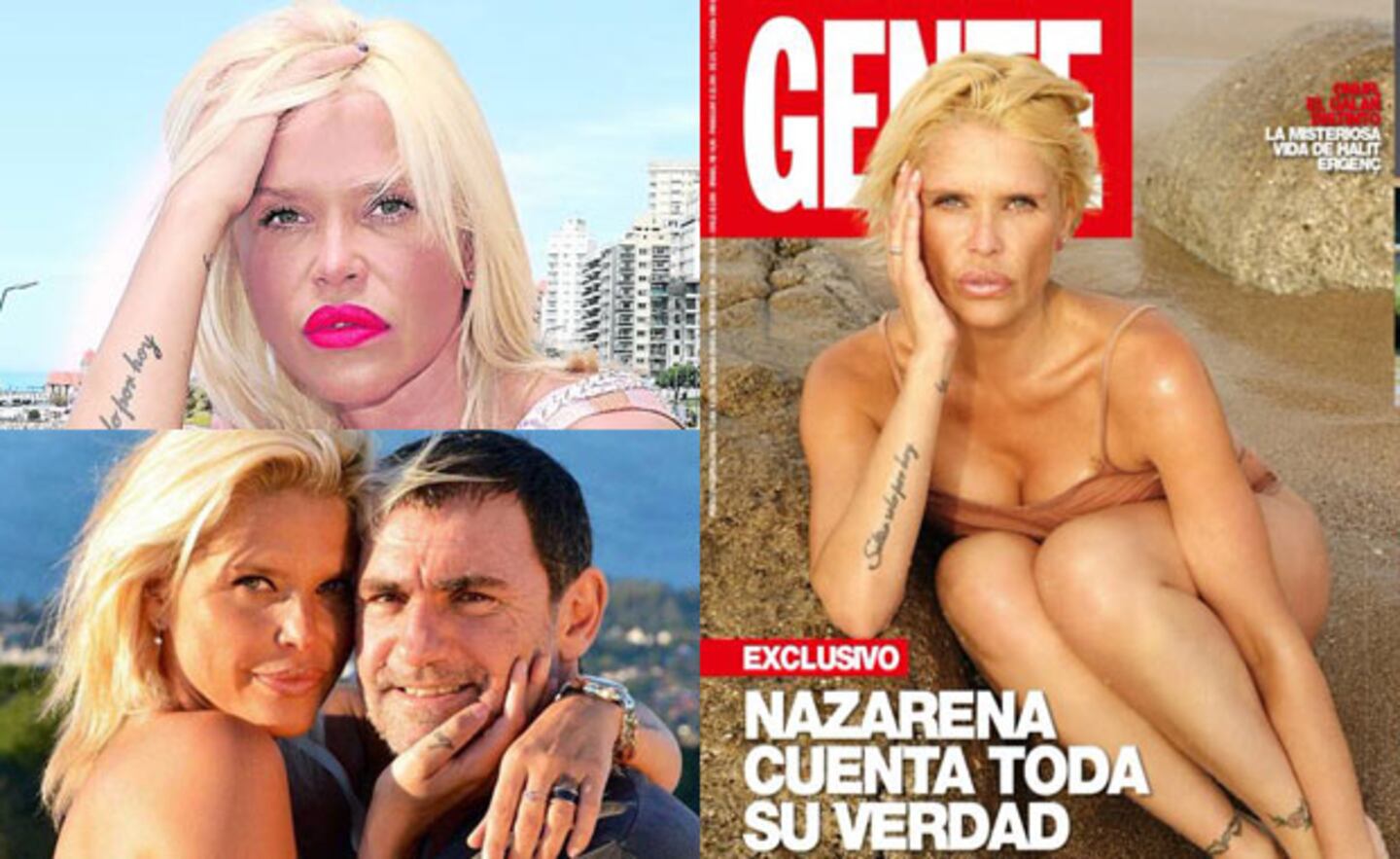 Nazarena Vélez y sus más íntimas confesiones tras su crisis emocional (Fotos: Web y Gente). 