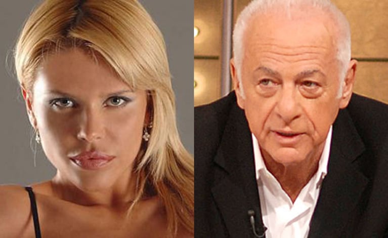 Nazarena Vélez y “un palito” para Gerardo Sofovich. (Foto: Web)