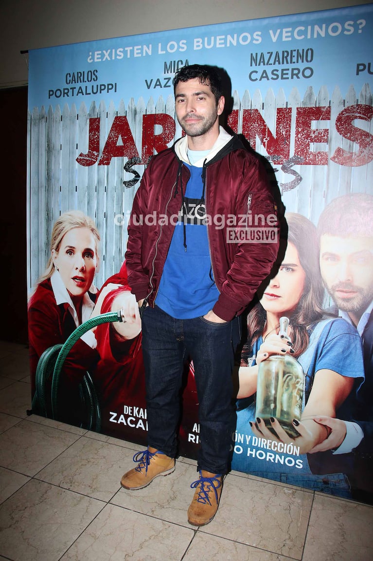 Nazareno Casero en el estreno de Jardines Salvajes (Foto: Movilpress).