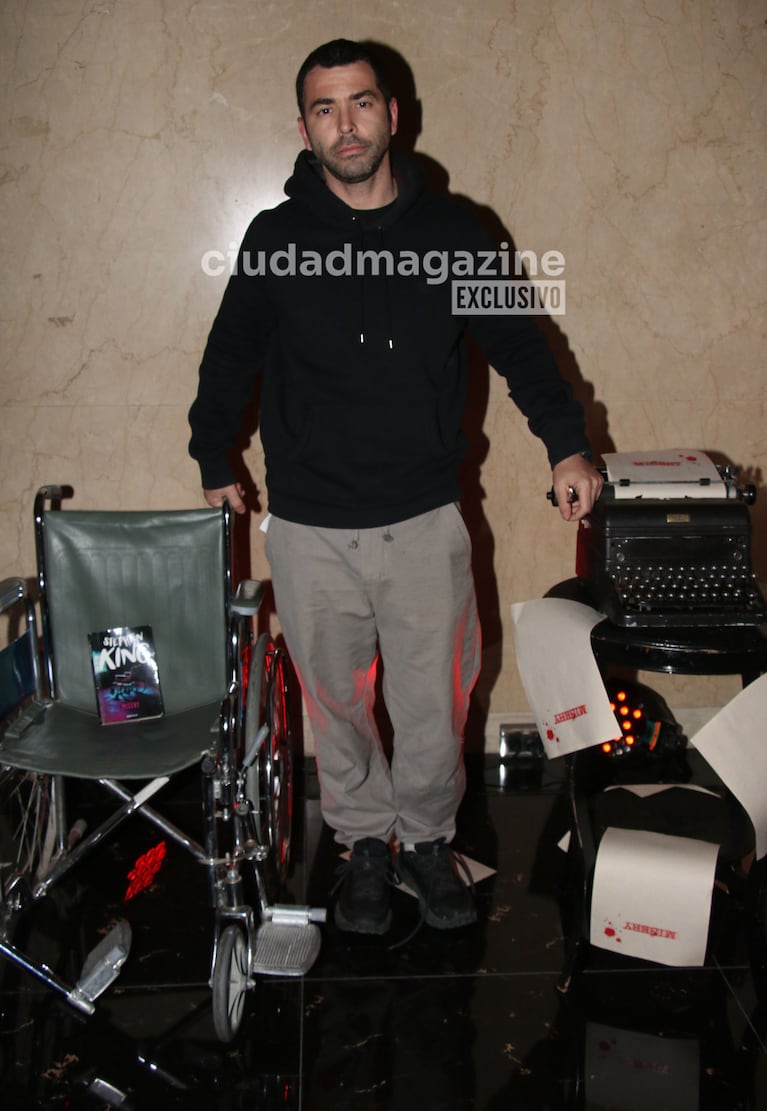Nazareno Casero en la función de prensa de Misery. (Foto: Movilpress)