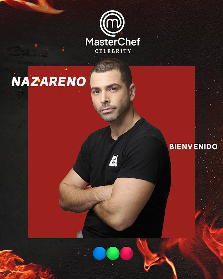Nazareno Casero en MasterChef Celebrity (Foto: Instagram @
masterchefargentina)
