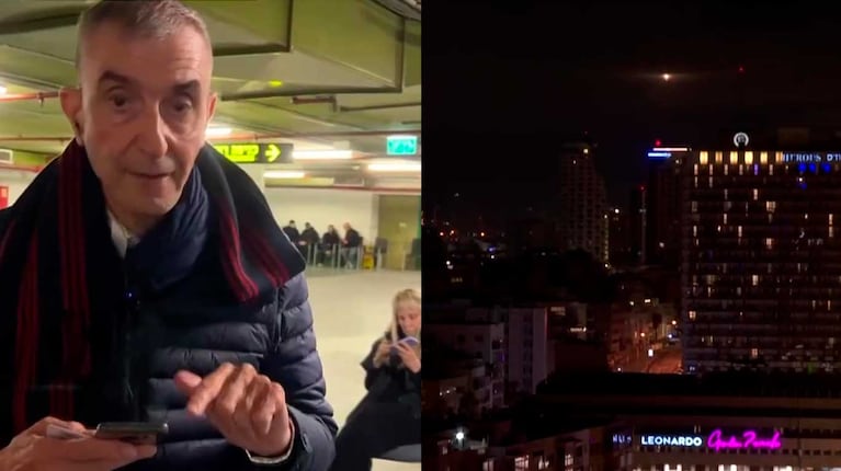 Nelson Castro en Tel Aviv (Foto: captura TN)