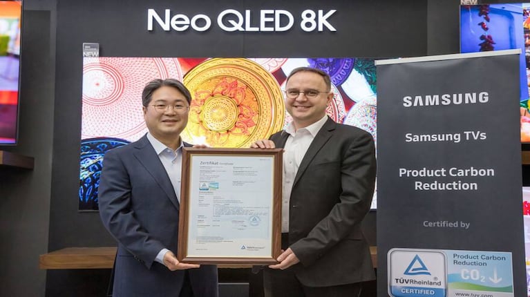 Neo QLED, OLED y The Frame 2024 de Samsung obtienen la certificación ‘Product Carbon Reduction’ de TÜV Rheinla