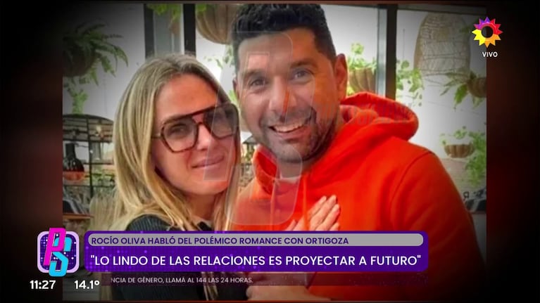 Néstor Ortigoza y su expareja Lucila Cassiau (Foto: captura de eltrece).