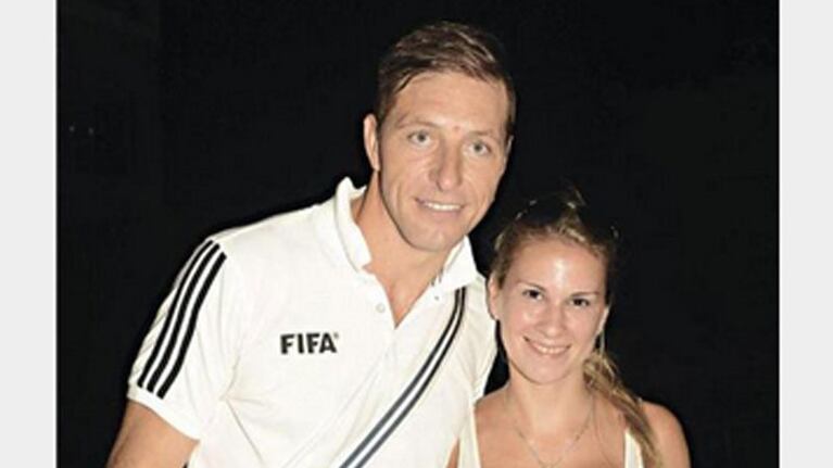 Néstor Pitana con su novia (Foto: Twitter)