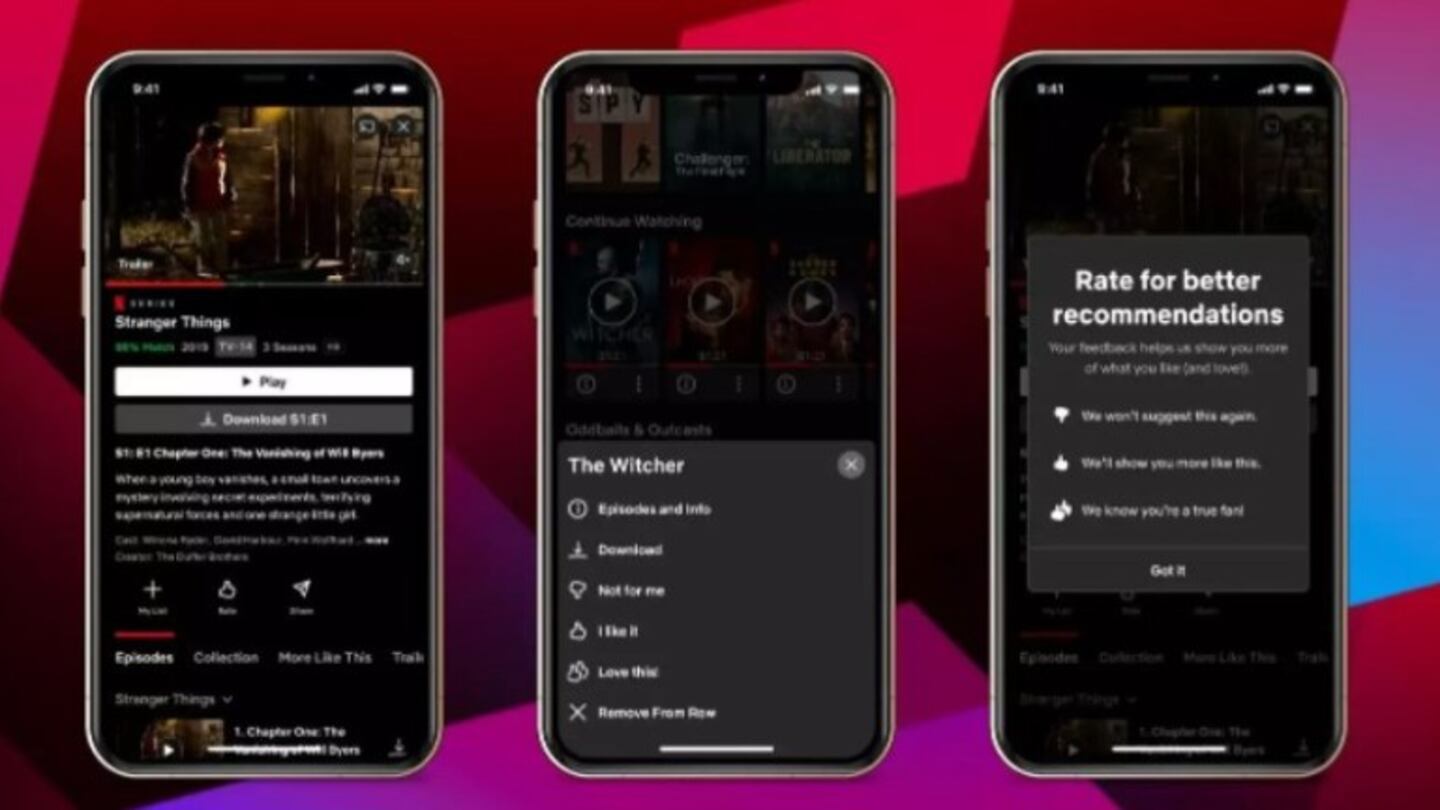 Netflix introduce el botón Me encanta, una opción para afinar la personalización del contenido