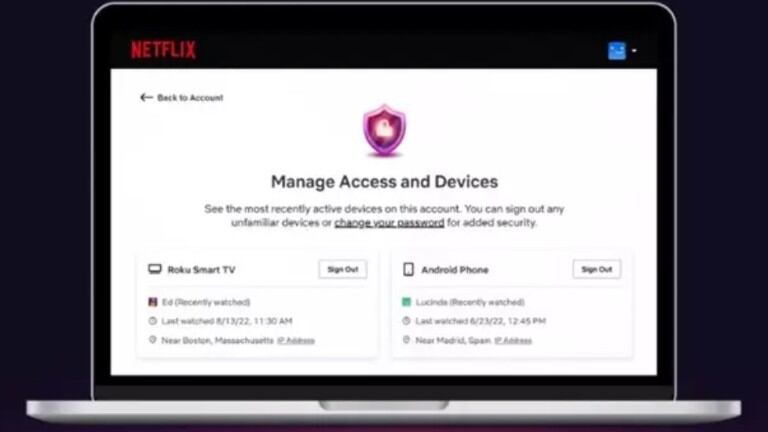 Netflix permite cerrar sesión en distintos dispositivos de forma remota