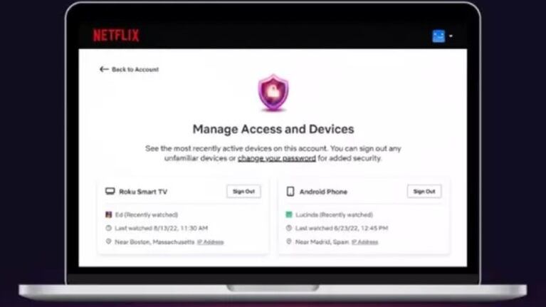 Netflix permite cerrar sesión en distintos dispositivos de forma remota