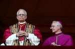 Newly elected Pope Leo XIV, Cardinal Robert Prevost of the United States appears on the balcony of St. Peter's Basilica, at the Vatican, May 8, 2025. REUTERS/Yara Nardi