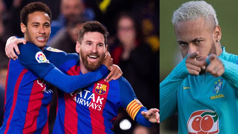 Neymar celebró la llegada de Lionel Messi al PSG.