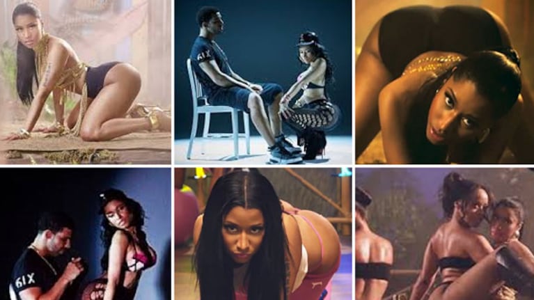 Nicki Minaj estrenó el video de Anaconda y revolucionó las redes sociales por su cola. (foto: capturas video)