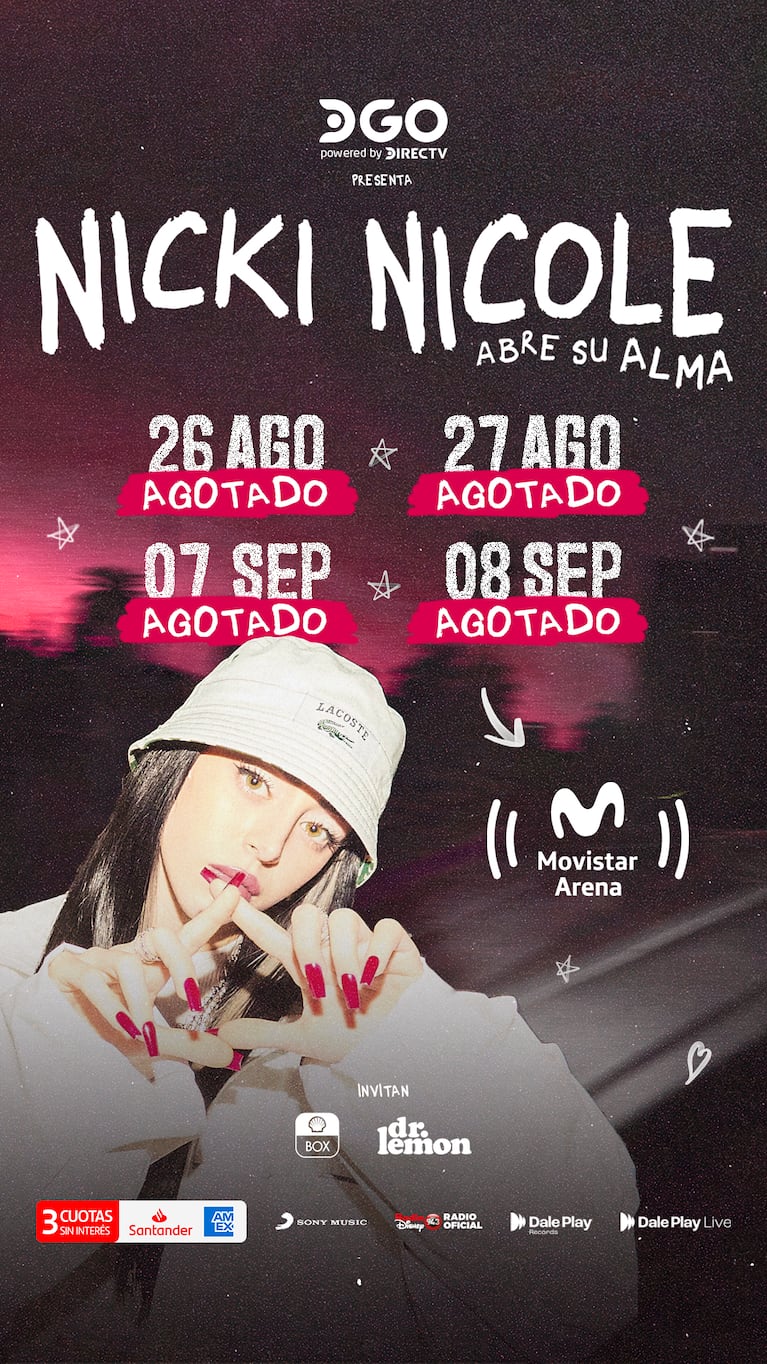 Nicki Nicole agota por completo 4 Movistar Arena: más de 40.000 entradas en la presentación de Alma en vivo