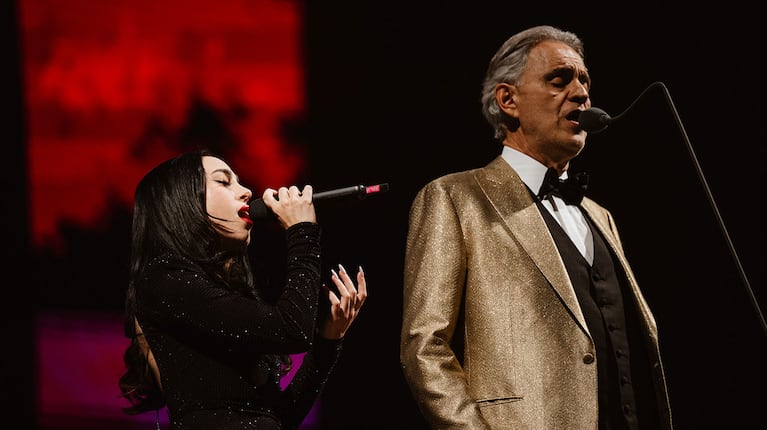 Nicki Nicole cantó con Andrea Bocelli  (Foto de prensa)
