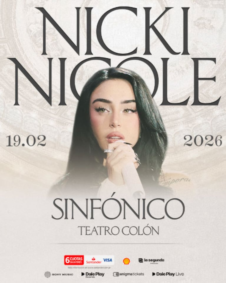 Nicki Nicole, en el Colón