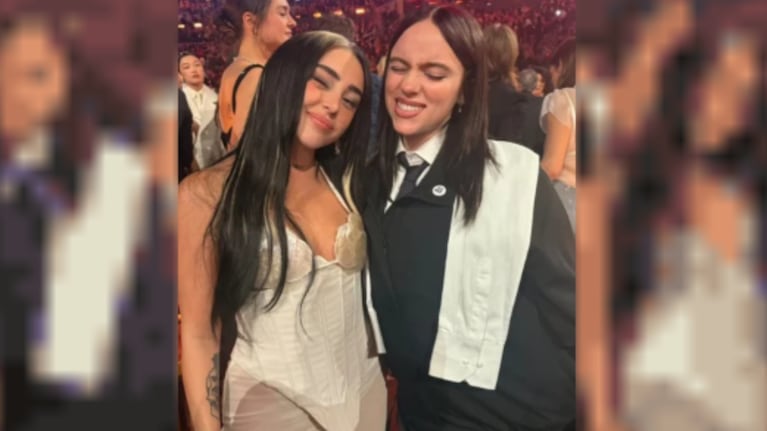 Nicki Nicole y Billie Eilish: el encuentro viral en los Grammy. CRÉDITO: X