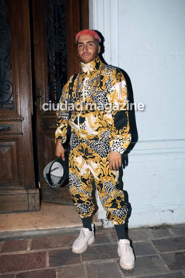 Nico del Rey en el cumpleaños de Candelaria Tinelli. (Fotos: Movilpress)