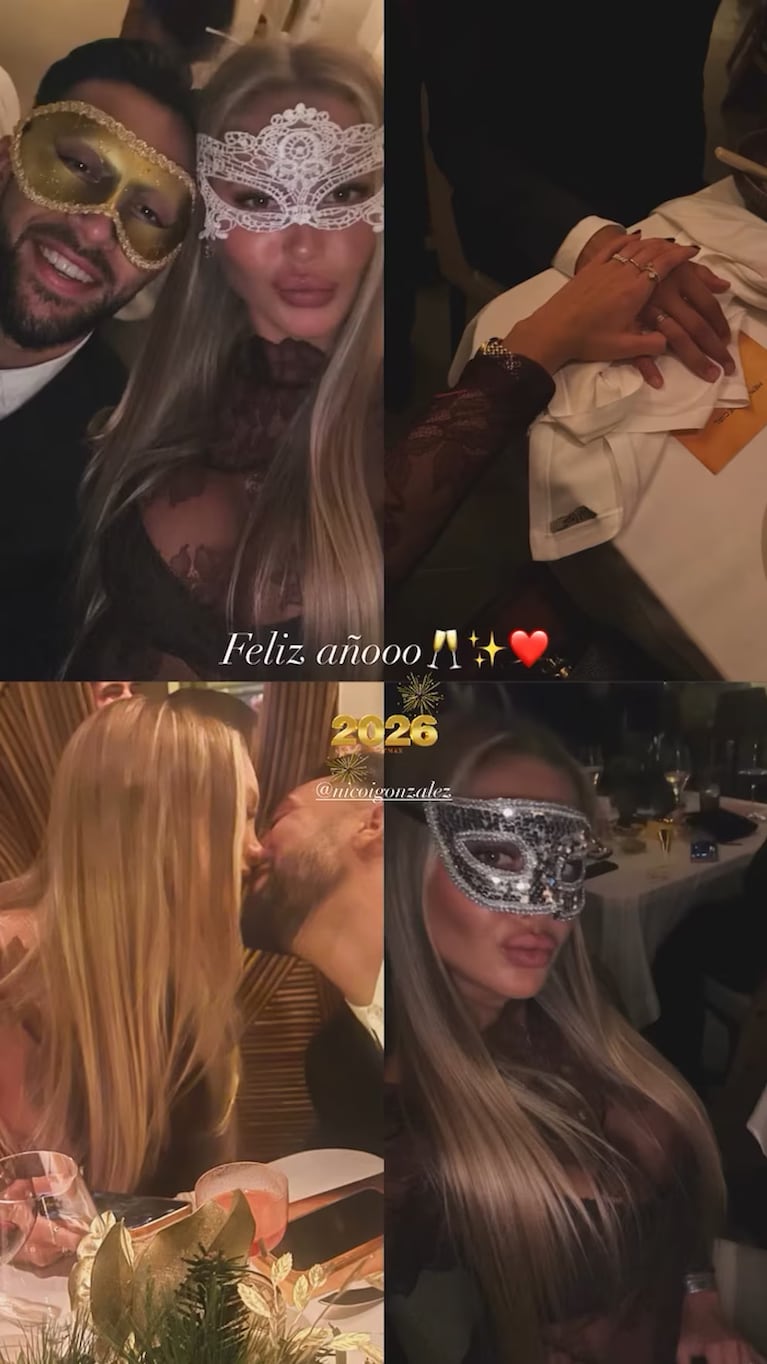 Nico González blanqueó a su nueva pareja y arrancó el 2026 enamorado. Crédito: Instagram