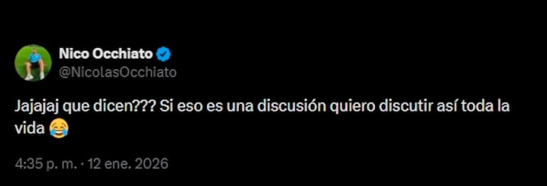 Nico Occhiato (captura de X)