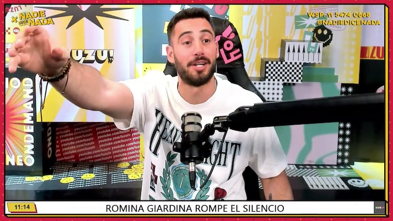 Nico Occhiato reaccionó en vivo la entrevista de Migue Granados a Lionel Messi