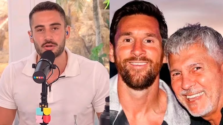 Nico Occhiato rompió el silencio en Luzu tras la fake news sobre el padre de Messi (captura de Luzu y redes)