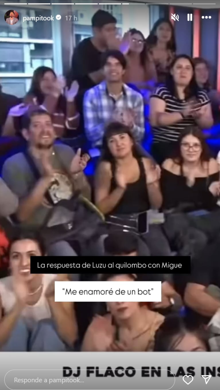 Nico Occhiato sacó un hit en respuesta a Migue Granados. Foto: IG | pampitook